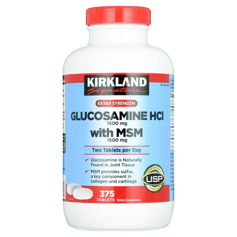 Kirkland-Signature-Glucosamine-with-MSM-375-Tablets_007decea-89bc-4d72-b20c-bbf7073427f2.c65a112c7e9768d2bc807c934d6a6134.jpeg قرص غضروفساز تقویت مفاصل گلوکزامین ۱۵۰۰ کیرکلند 375 عددی - تصویر 1