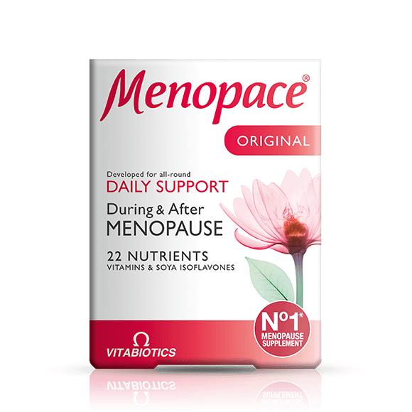 Menopaceoriginal-pointyM_98ab563b-5552-47bc-9db6-af3c2a03c732.png قرص تقویتی دوران یائسگی بانوان منوپیس اورجینال ویتابیوتیکس 30 عددی - تصویر 1