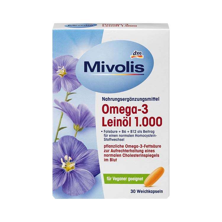 Mivolis-Herbal-Omega-3-Capsule-1.jpg کپسول امگا ۳ـ۱۰۰۰ گیاهی میولیس 30 عددی - تصویر 1
