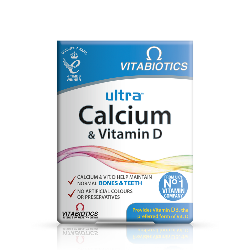 Ultra_Calcium_front_CTUTD096T4WL1ER-1.png قرص اولترا کلسیم ویتامین دی ویتابیوتیکس 30 عددی - تصویر 1