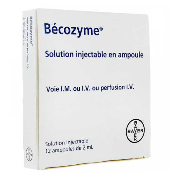 becozyme-injectable-12-ampoules-de-2-ml-1.jpg آمپول تقویت بدن ب کمپلکس بکوزیم بایر 12 عددی - تصویر 1