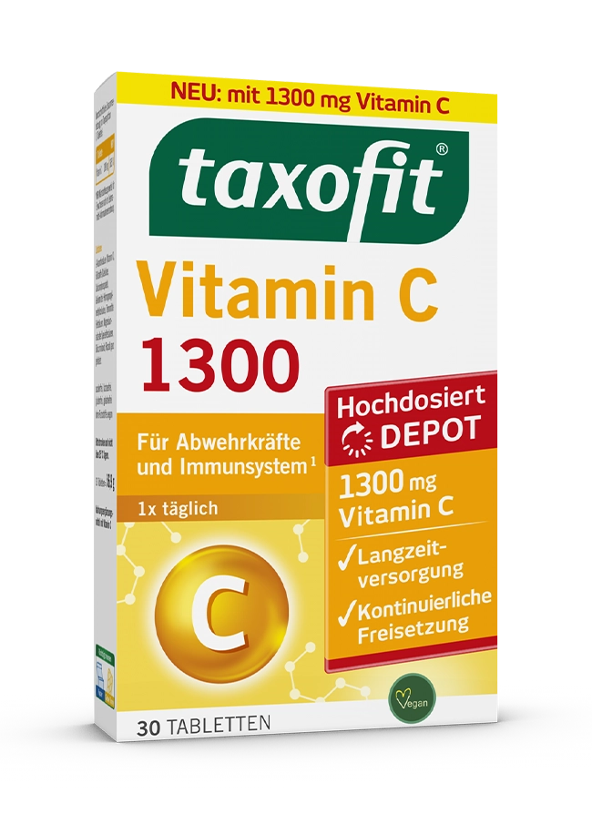 taxofit-vc1300.webp قرص ویتامین سی ـ۱۳۰۰ تکسوفیت 30 عددی - تصویر 1