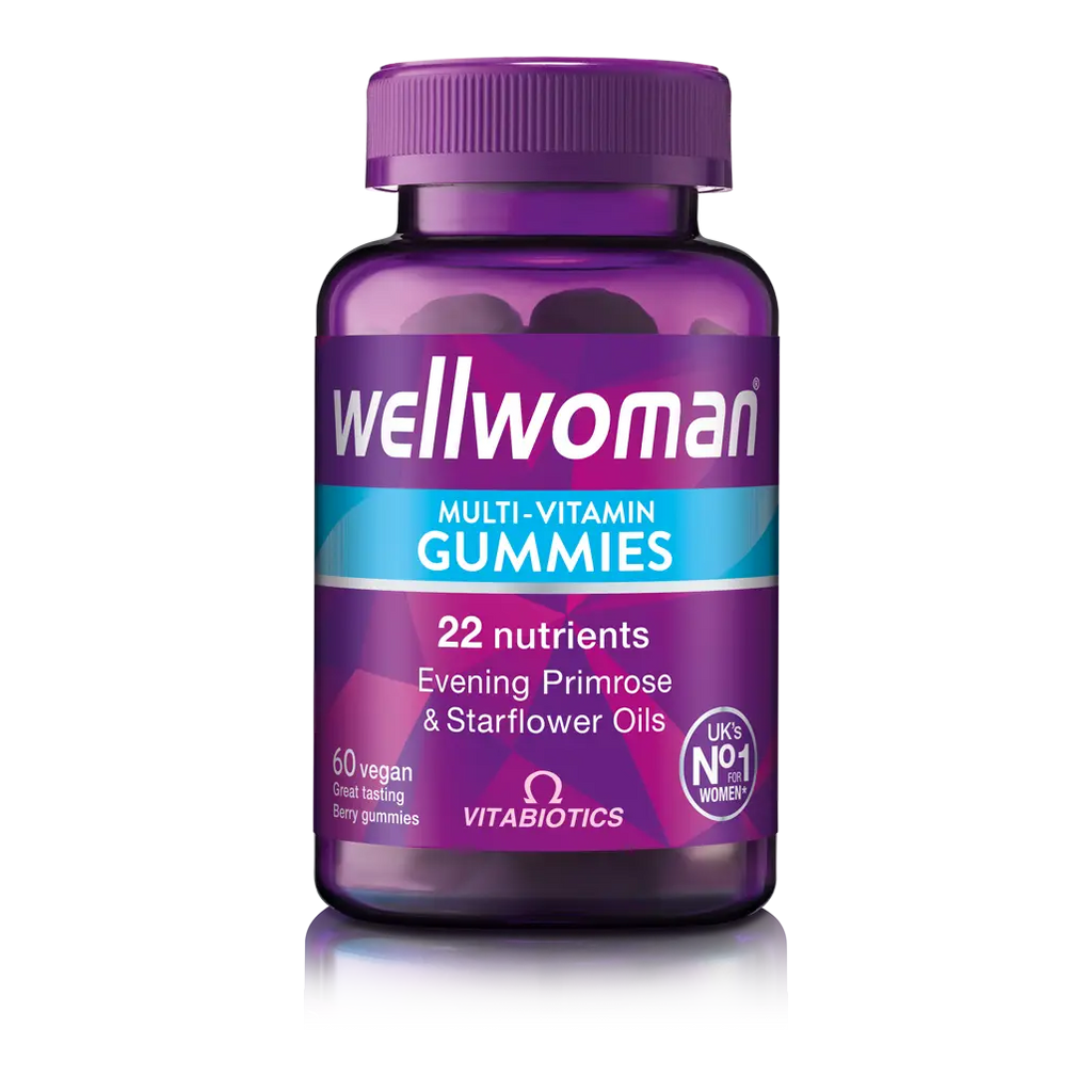 wellwoman_gummies_front_BLWEW060J1WL3E.png پاستیل مولتی ویتامین ول وومن اورجینال ویتابیوتیکس 60 عددی - تصویر 1